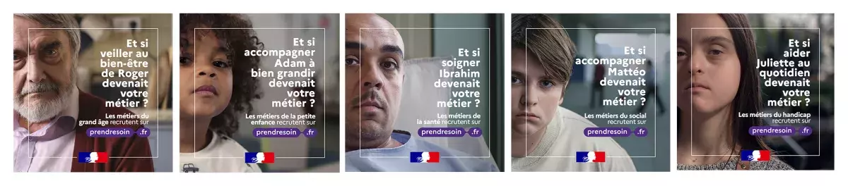 Visuels de la campagne prendre soin